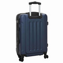 vidaXL Bőrönd zárral 3 pcs Sötét kék 50 x 31 x 78 cm ABS Műanyag