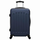 vidaXL Bőrönd zárral 3 pcs Sötét kék 50 x 31 x 78 cm ABS Műanyag