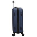 vidaXL Bőrönd zárral 3 pcs Sötét kék 50 x 31 x 78 cm ABS Műanyag