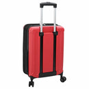 vidaXL Bőrönd zárral Piros 34 x 23 x 55.5 cm ABS Műanyag