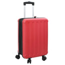 vidaXL Bőrönd zárral Piros 43 x 27 x 66 cm ABS Műanyag