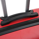 vidaXL Bőrönd zárral 3 pcs Piros 50 x 31 x 78 cm ABS Műanyag