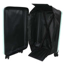 vidaXL Bőrönd zárral Menta zöld 34 x 23 x 55.5 cm ABS Műanyag