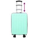 vidaXL Bőrönd zárral Menta zöld 43 x 27 x 66 cm ABS Műanyag