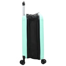 vidaXL Bőrönd zárral Menta zöld 43 x 27 x 66 cm ABS Műanyag