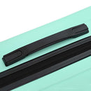 vidaXL Bőrönd zárral 3 pcs Menta zöld 50 x 31 x 78 cm ABS Műanyag