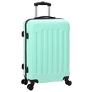 vidaXL Bőrönd zárral 3 pcs Menta zöld 50 x 31 x 78 cm ABS Műanyag