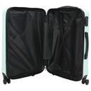 vidaXL Bőrönd zárral 3 pcs Menta zöld 50 x 31 x 78 cm ABS Műanyag