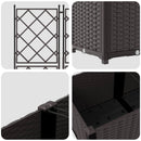 vidaXL Kerti cserép 2 db Barna 80 x 40 x 143 cm PP