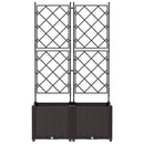 vidaXL Kerti cserép 2 db Barna 80 x 40 x 143 cm PP