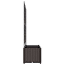 vidaXL Kertész cserép rácsos változattal 2 pcs Barna 80 x 40 x 143 cm