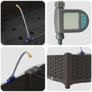 vidaXL Kerti ültetők Barna 160 x 40 x 22 cm Acél