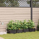 vidaXL Kerti cserép 4 pcs Barna 160 x 40 x 22 cm Műanyag