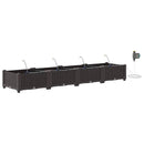 vidaXL Kerti cserép 4 db Barna 160 x 40 x 22 cm PP