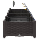 vidaXL Kerti ültetők Barna 160 x 40 x 22 cm Acél