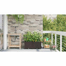 vidaXL Kerti cserép 2 db Barna 80 x 40 x 37,5 cm PP