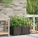 vidaXL Kerti cserép 2 db Barna 80 x 40 x 37,5 cm PP