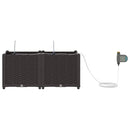vidaXL Kerti cserép 2 db Barna 80 x 40 x 37,5 cm PP