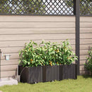 vidaXL Kerti cserép 3 db Barna 120 x 40 x 37,5 cm PP