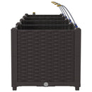 vidaXL Kerti ültetők Barna 120 x 40 x 37.5 cm Acél