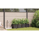 vidaXL Kerti cserép 4 db Barna 160 x 40 x 37,5 cm PP
