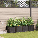 vidaXL Kerti cserép 4 db Barna 160 x 40 x 37,5 cm PP