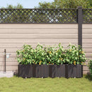 vidaXL Kerti cserép 4 db Barna 160 x 40 x 37,5 cm PP