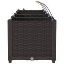 vidaXL Kerti ültetők Barna 160 x 40 x 37.5 cm Acél