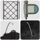 vidaXL Kerti ültetők Barna 40 x 40 x 126 cm Acél