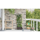 vidaXL Kerti cserép Barna 40 x 40 x 126 cm PP