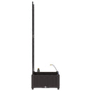 vidaXL Kerti cserép Barna 40 x 40 x 126 cm PP