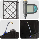 vidaXL Kerti ültetők Barna 40 x 40 x 142 cm Acél