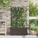 vidaXL Kerti cserép 2 db Barna 80 x 40 x 142 cm PP
