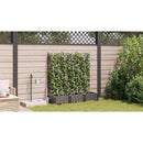 vidaXL Kerti cserép 3 db Barna 120 x 40 x 126 cm PP