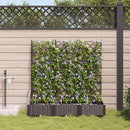 vidaXL Kerti cserép 3 db Barna 120 x 40 x 126 cm PP