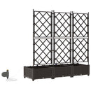 vidaXL Kerti cserép 3 db Barna 120 x 40 x 126 cm PP