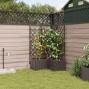 vidaXL Kerti cserép 3 db Barna 80 x 80 x 142 cm PP