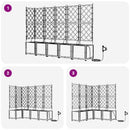 vidaXL Kerti cserép 5 db Barna 120 x 120 x 142 cm PP