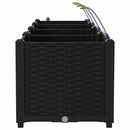 vidaXL Kerti ültetők Fekete 120 x 40 x 37.5 cm Acél