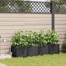 vidaXL Kerti ültetők Fekete 160 x 40 x 37.5 cm Acél