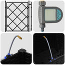 vidaXL Kerti ültetők Fekete 40 x 40 x 142 cm Acél