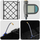 vidaXL Kerti ültetők Fekete 80 x 40 x 142 cm Acél