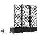 vidaXL Kerti ültetők Fekete 120 x 40 x 126 cm Acél