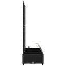 vidaXL Kerti ültetők Fekete 120 x 40 x 126 cm Acél