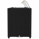 vidaXL Kerti ültetők Fekete 160 x 40 x 52 cm Acél