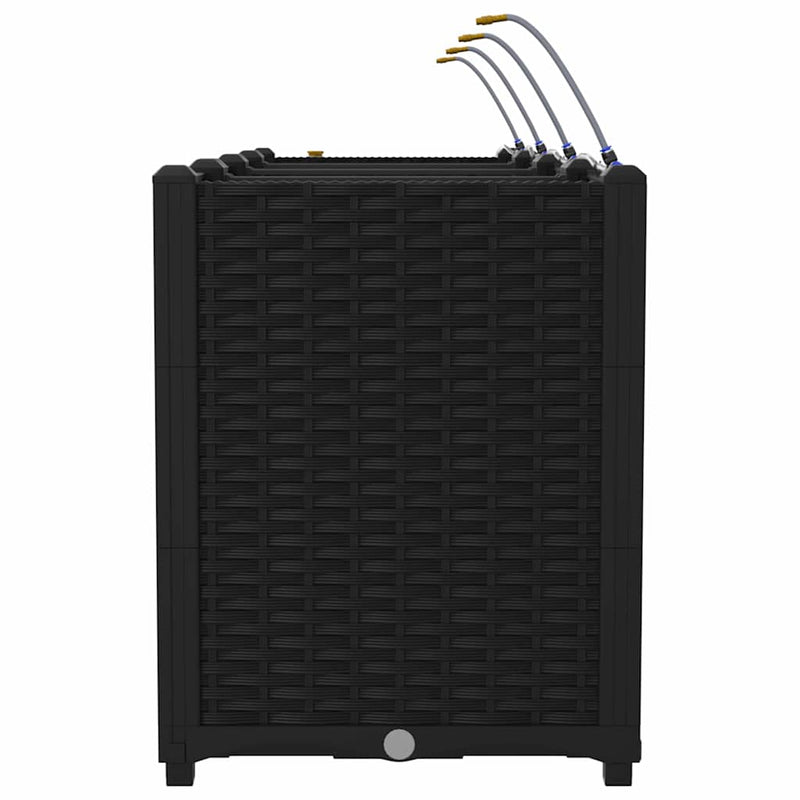 vidaXL Kerti ültetők Fekete 160 x 40 x 52 cm Acél