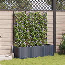 vidaXL Kerti cserép 3 db Szürke 120 x 40 x 143 cm PP