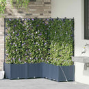 vidaXL Kerti cserép 3 db Szürke 80 x 80 x 143 cm PP