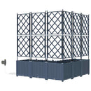 vidaXL Kerti cserép 3 db Szürke 80 x 80 x 143 cm PP