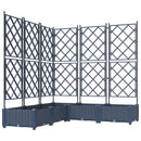 vidaXL Kerti cserép 5 db Szürke 120 x 120 x 125,5 cm PP